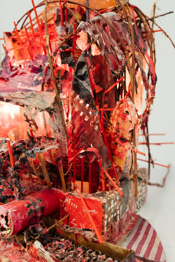 Skulptur von Michael Pleißner, Foto: Maximilian Koppernock